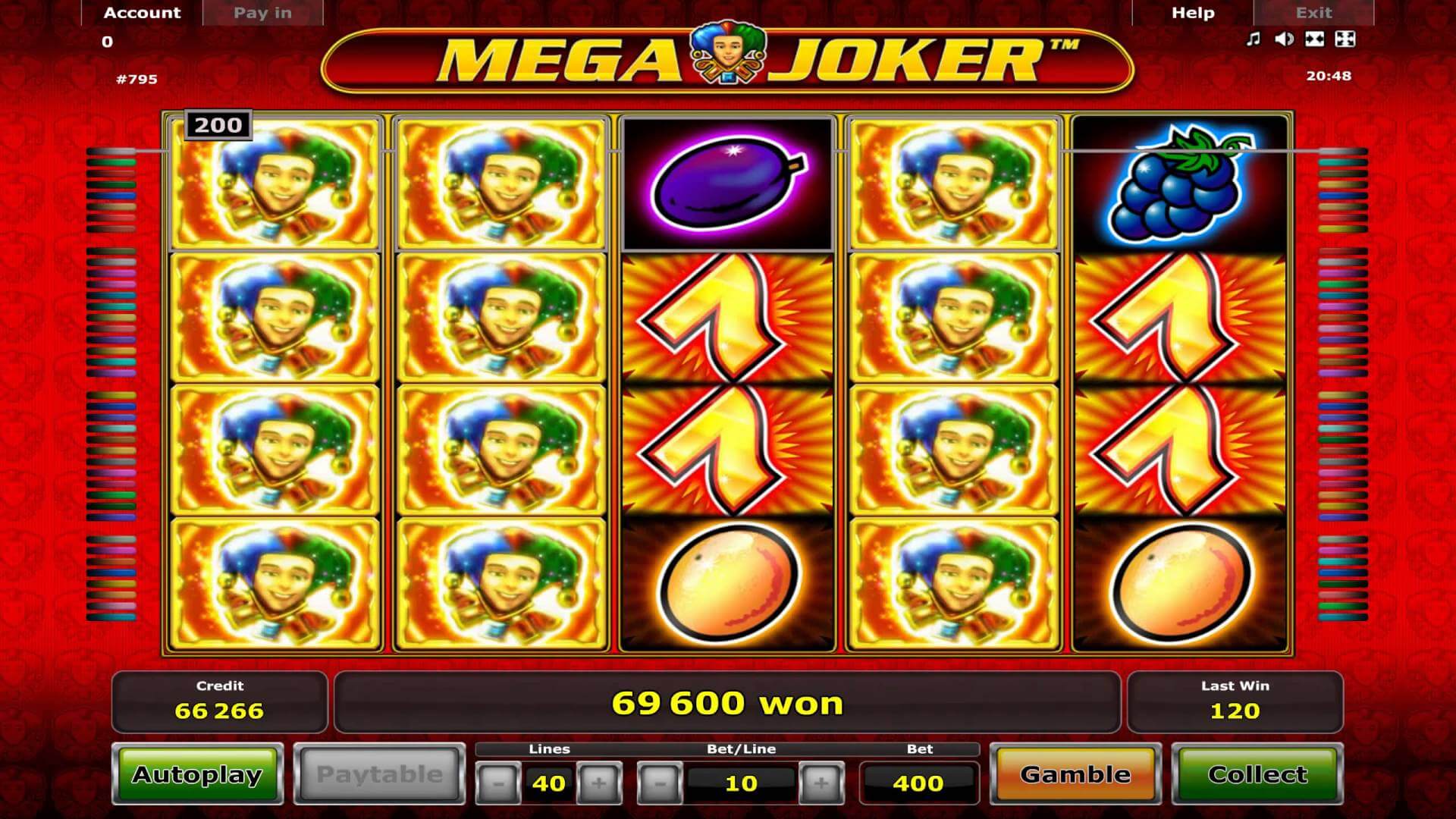 Mega joker slot