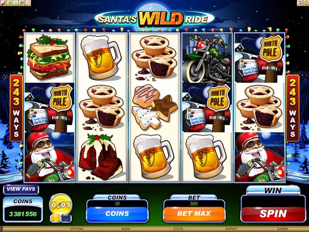 Santas wild ride slot