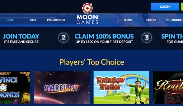 MoonGames Casino screenshot